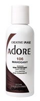 Adore Semi-Permanent Haircolor #106 Mahogany 4oz (45511)<br><br><span style="color:#FF0101"><b>12 or More=Unit Price $3.28</b></span style><br>Case Pack Info: 72 Units