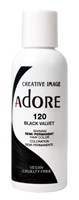 Adore Semi-Permanent Haircolor #120 Black Velvet 4oz (45521)<br><br><span style="color:#FF0101"><b>12 or More=Unit Price $3.28</b></span style><br>Case Pack Info: 72 Units