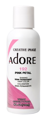 Adore Semi-Permanent Haircolor #192 Pink Petal 4oz (45536)<br><br><span style="color:#FF0101"><b>12 or More=Unit Price $3.28</b></span style><br>Case Pack Info: 72 Units