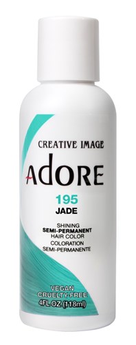 Adore Semi-Permanent Haircolor #195 Jade 4oz (45539)<br><br><span style="color:#FF0101"><b>6 or More=Unit Price $3.52</b></span style><br>Case Pack Info: 72 Units