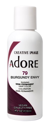 Adore Semi-Permanent Haircolor #079 Burgundy Envy 4oz (45546)<br><br><span style="color:#FF0101"><b>12 or More=Unit Price $3.28</b></span style><br>Case Pack Info: 72 Units