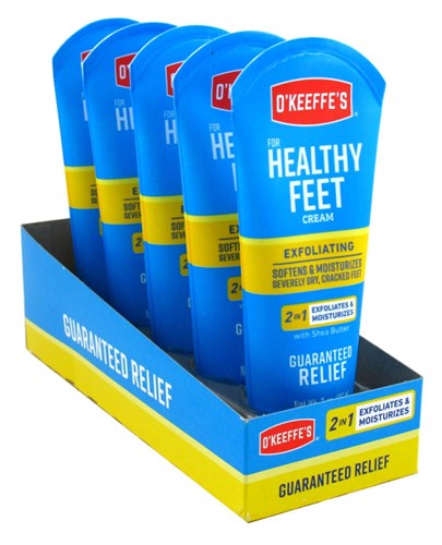 O' Keeffes Healthy Feet Exfoliating 3oz Tube (5 Pieces) (46233)<br><br><br>Case Pack Info: 1 Unit