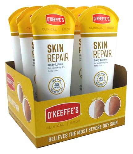 O' Keeffes Skin Repair Body Lotion 7oz (6 Pieces) Display (46313)<br><br><br>Case Pack Info: 1 Unit
