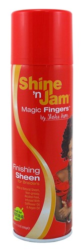 Shine N Jam Magic Fingers For Braiders Finish Sheen 11.5oz (46576)<br><br><br>Case Pack Info: 6 Units