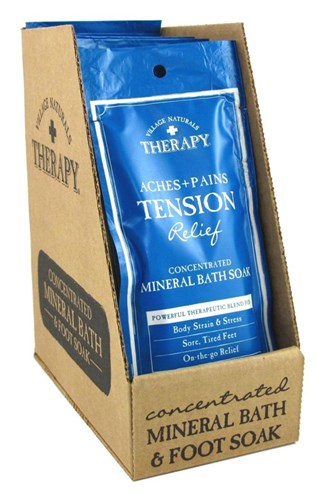 Village Nat. Aches+Pains Tension Bath Soak 2oz (12 Pieces) (46712)<br><br><br>Case Pack Info: 1 Unit