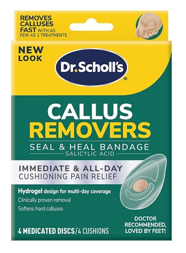 Dr. Scholls Callus Removers 4 Cushions - 4 Medicated Discs (47168)<br><br><br>Case Pack Info: 24 Units