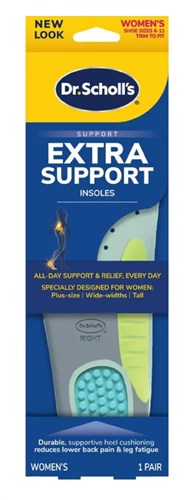 Dr. Scholls Extra Support Insoles Women (47178)<br><br><br>Case Pack Info: 12 Units