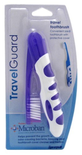 Travel Guard Travel Toothbrush Assorted Colors (12 Pieces) (47597)<br><br><br>Case Pack Info: 4 Units