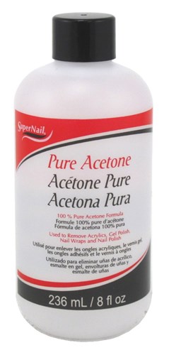 Super Nail 8oz Pure Acetone Polish Remover (47693)<br><br><span style="color:#FF0101"><b>12 or More=Unit Price $2.45</b></span style><br>Case Pack Info: 24 Units