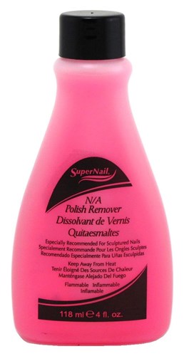 Super Nail 4oz Non-Abrasive Polish Remover (Pink) (47701)<br><br><span style="color:#FF0101"><b>12 or More=Unit Price $1.86</b></span style><br>Case Pack Info: 24 Units