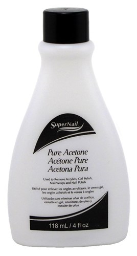 Super Nail 4oz Pure Acetone Polish Remover (Clear) (47704)<br><br><span style="color:#FF0101"><b>12 or More=Unit Price $1.86</b></span style><br>Case Pack Info: 24 Units