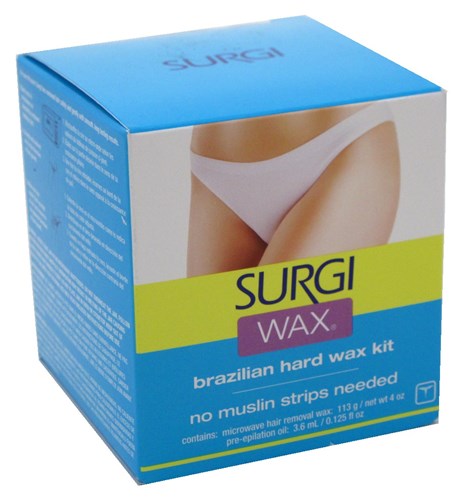 Surgi Wax Brazilian Hard Wax Kit For Private Parts 4oz (47804)<br><br><span style="color:#FF0101"><b>12 or More=Unit Price $4.85</b></span style><br>Case Pack Info: 12 Units