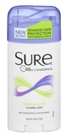 Sure Deodorant 2.6oz Invisible Solid Fresh And Cool (47915)<br><br><span style="color:#FF0101"><b>12 or More=Unit Price $2.61</b></span style><br>Case Pack Info: 12 Units