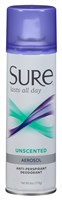 Sure Deodorant 6oz Aerosol Unscented (47917)<br><br><span style="color:#FF0101"><b>12 or More=Unit Price $4.11</b></span style><br>Case Pack Info: 12 Units