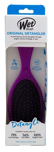 Wet Brush Detangler Purple Intelliflex Bristles (48120)<br><br><span style="color:#FF0101"><b>12 or More=Unit Price $5.06</b></span style><br>Case Pack Info: 24 Units