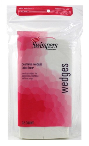 Swisspers Cosmetics Wedges 32 Count (Latex-Free) (48189)<br><br><span style="color:#FF0101"><b>12 or More=Unit Price $1.75</b></span style><br>Case Pack Info: 48 Units