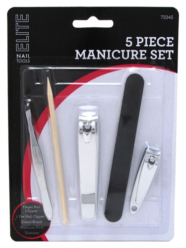 Swissco 5 Piece Manicure Set (48234)<br><br><span style="color:#FF0101"><b>12 or More=Unit Price $1.61</b></span style><br>Case Pack Info: 72 Units