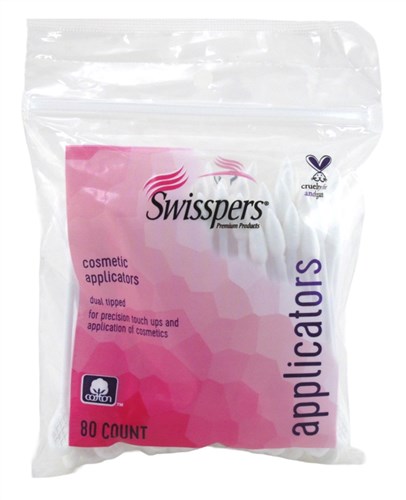 Swisspers Cotton Swabs 80 Count Cosmetic Applicators (48272)<br><br><span style="color:#FF0101"><b>12 or More=Unit Price $1.81</b></span style><br>Case Pack Info: 48 Units