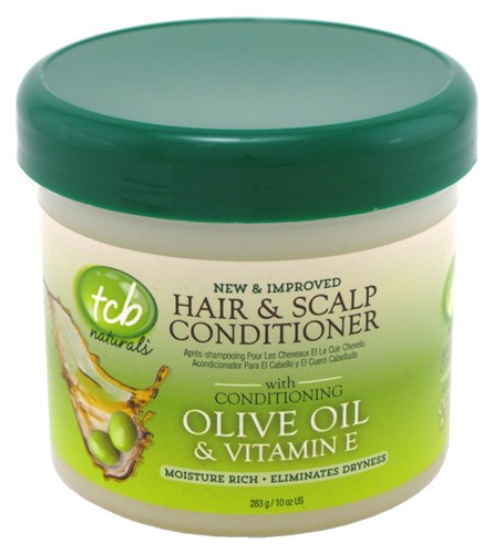 Tcb Naturals Conditioner H&S Olive Oil & Vit-E Jar 10oz (48395)<br><br><br>Case Pack Info: 12 Units