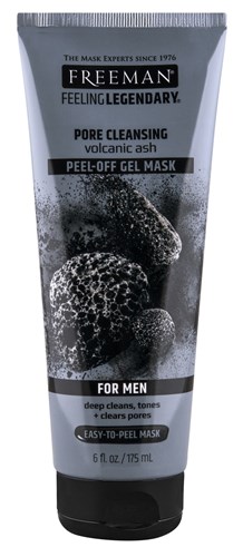 Freeman Mens Pore Cleansing Gel Mask Peel-Off Volcanic 6oz (48486)<br><br><br>Case Pack Info: 6 Units