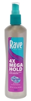 Rave 4X Mega Hold Hairspray Unscented 11oz Pump