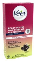 Veet Ready To Use Wax Strip Kit 40 Count (Legs & Body)