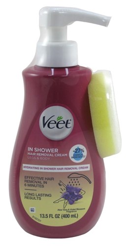 Veet In Shower Hair Removal Cream Legs & Body 13.5oz Pump (50011)<br><br><br>Case Pack Info: 4 Units