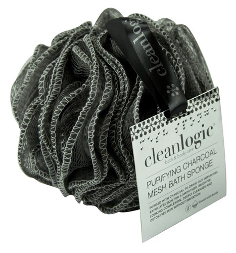 Clean Logic Purifying Charcoal Mesh Bath Sponge (50194)<br><br><span style="color:#FF0101"><b>12 or More=Unit Price $2.76</b></span style><br>Case Pack Info: 48 Units