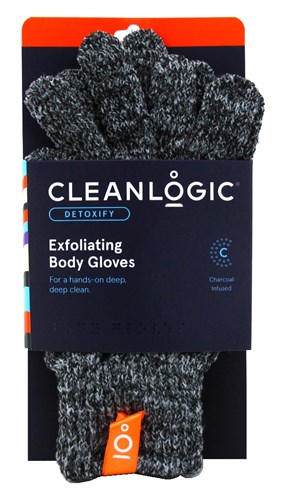 Clean Logic Detoxify Exfoliating Body Gloves (50217)<br><br><span style="color:#FF0101"><b>12 or More=Unit Price $4.92</b></span style><br>Case Pack Info: 48 Units