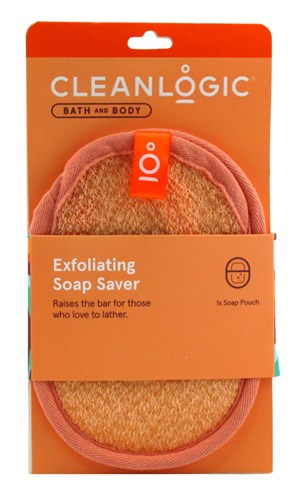 Clean Logic Bath & Body Exfoliating Soap Saver (50229)<br><br><span style="color:#FF0101"><b>12 or More=Unit Price $5.17</b></span style><br>Case Pack Info: 48 Units
