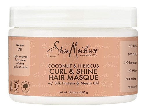 Shea Moisture Coconut&Hibiscus Curl & Shine Hair Masque 12oz (50265)<br><br><br>Case Pack Info: 12 Units