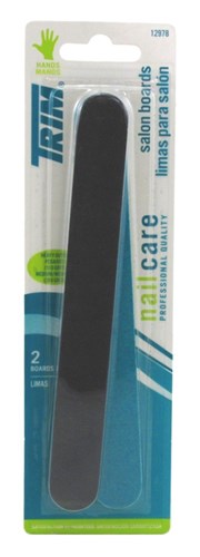 Trim Nail Care Salon Boards Black 2 Count (12 Pieces) (50276)<br><br><br>Case Pack Info: 3 Units