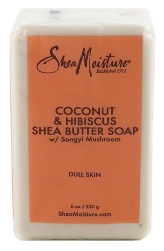 Shea Moisture Soap 8oz Bar Coconut & Hibiscus Shea Butter (50394)<br><br><br>Case Pack Info: 24 Units