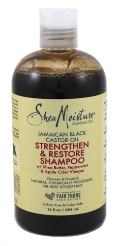 Shea Moisture Jamaican Black Shampoo Strength 13oz (50433)<br><br><br>Case Pack Info: 4 Units