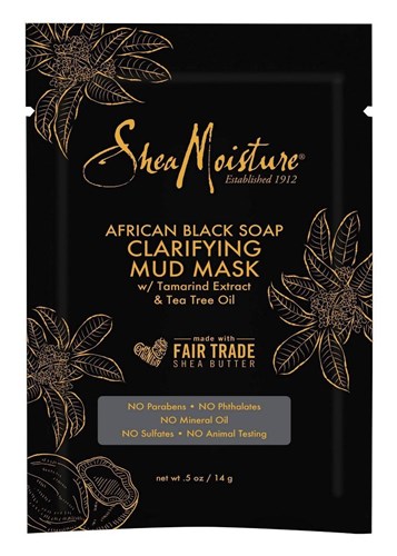 Shea Moisture African Black Soap Mud Mask 0.5oz (12 Pieces) (50522)<br><br><br>Case Pack Info: 2 Units