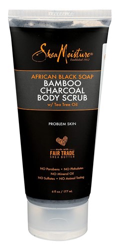 Shea Moisture African Black Soap Charcoal Body Scrub 6oz (50523)<br><br><br>Case Pack Info: 24 Units