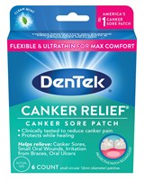 Dentek Canker Relief Patch 6 Count (51164)<br><br><span style="color:#FF0101"><b>6 or More=Unit Price $11.28</b></span style><br>Case Pack Info: 24 Units