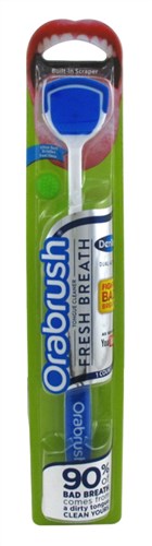 Dentek Orabrush Tongue Cleaner (51178)<br><br><span style="color:#FF0101"><b>12 or More=Unit Price $4.28</b></span style><br>Case Pack Info: 24 Units