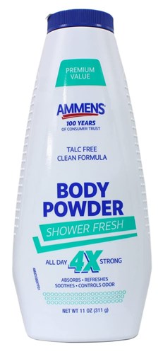 Ammens Body Powder Shower Fresh Talc Free 11oz (51423)<br><br><br>Case Pack Info: 6 Units