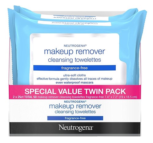 Neutrogena Make-Up Remover Towelettes 25Ct Frag-Free Twin (52054)<br><br><br>Case Pack Info: 12 Units