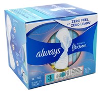 Always Pads Size 3 Infinity W/Flex Foam 14 Ct X-Heavy Flow (52660)<br><br><br>Case Pack Info: 6 Units