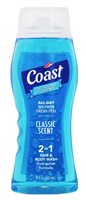 Coast Hair & Body Wash 2-In-1 Classic Scent 18oz (52693)<br><br><br>Case Pack Info: 6 Units