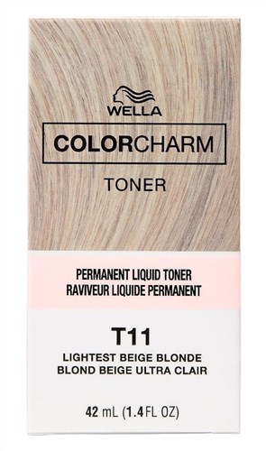 Wella Color Charm Liquid Toner #T11 Lightest Beige Blonde (53097)<br><span style="color:#FF0101">(ON SPECIAL 10% OFF)</span style><br><span style="color:#FF0101"><b>6 or More=Special Unit Price $3.48</b></span style><br>Case Pack Info: 36 Units