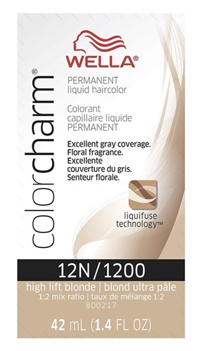 Wella Color Charm Liquid #1200/12N Blond Ultra Pale (53340)<br><span style="color:#FF0101">(ON SPECIAL 10% OFF)</span style><br><span style="color:#FF0101"><b>6 or More=Special Unit Price $3.48</b></span style><br>Case Pack Info: 36 Units