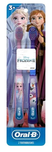 Oral-B Toothbrush Kids Frozen Ii Extra Soft 2 Pack (54001)<br><br><br>Case Pack Info: 72 Units