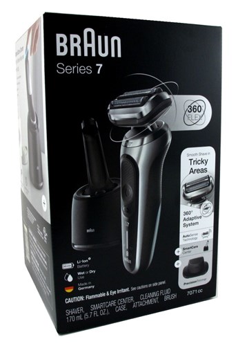 Braun Shaver Series 7071Cc 360 Flex Wet + Dry Rechargeable (54091)<br> <span style="color:#FF0101">(ON SPECIAL 8% OFF)</span style><br><span style="color:#FF0101"><b>1 or More=Special Unit Price $116.26</b></span style><br>Case Pack Info: 2 Units