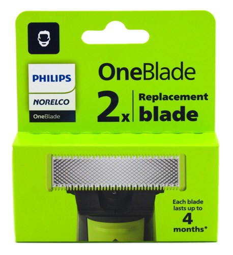 Philips Norelco One Blade Replacement Blade 2 Count (54175)<br><br><span style="color:#FF0101"><b>3 or More=Unit Price $23.04</b></span style><br>Case Pack Info: 3 Units