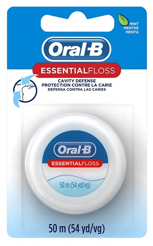 Oral-B 54 Yards Floss Essential Mint Wax (6 Pieces) (54244)<br><br><br>Case Pack Info: 4 Units