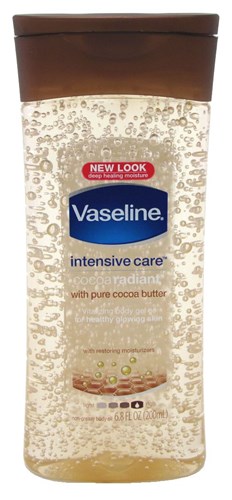 Vaseline Intensive Care Gel Cocoa Radiant Oil 6.8oz (54297)<br><span style="color:#FF0101">(ON SPECIAL 6% OFF)</span style><br><span style="color:#FF0101"><b>6 or More=Special Unit Price $5.41</b></span style><br>Case Pack Info: 6 Units