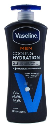Vaseline Mens 48-Hour Moisture Lotion Cooling Hydratio 20.3oz (54298)<br><br><br>Case Pack Info: 4 Units